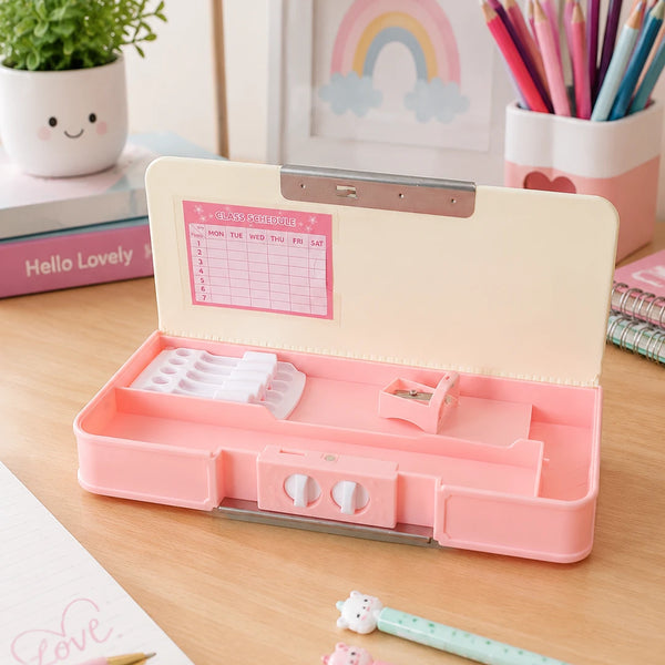 Bunny Bakery Multifunctional School Pencil Box