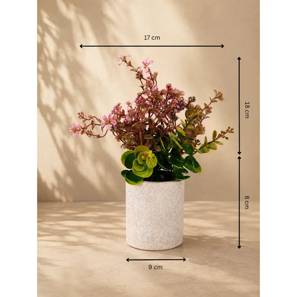 Blush Garden Artificial Floral Plant with Pot