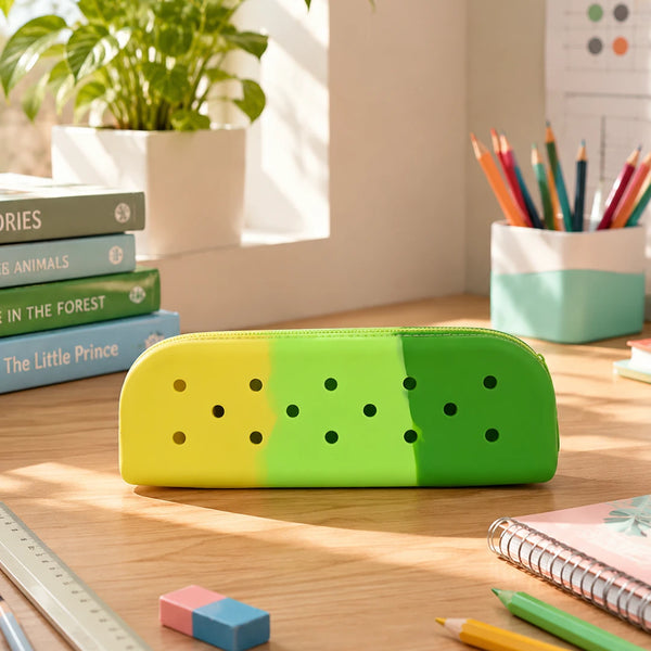 Tropical Pop Silicone Pencil Pouch