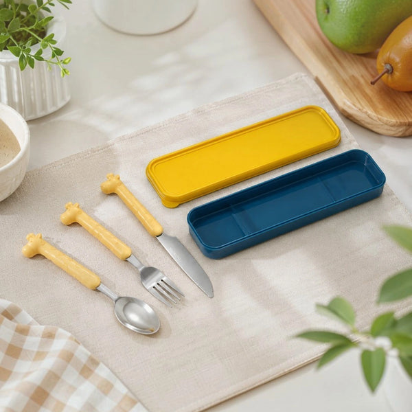 Giraffe Trio Kids Cutlery Set