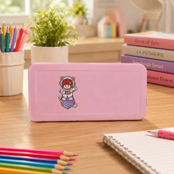 Cosmic Princess Metal Pencil Box Set