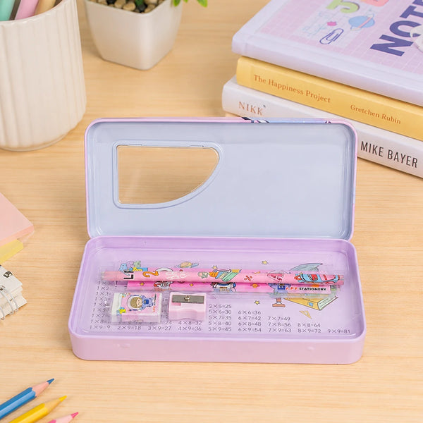 Cosmic Princess Metal Pencil Box Set
