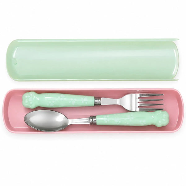 MintPaws Kids Cutlery Set with Travel Case
