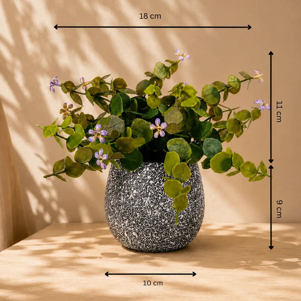Lavender Leaf Artificial Plant with Pot