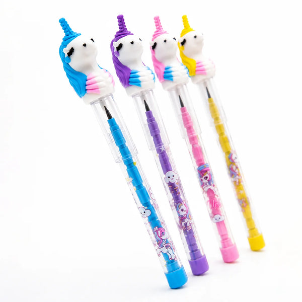 Unicorn Magic Push Pencil Set