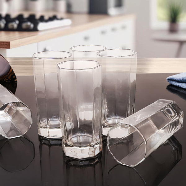 Chic Octagon Base Beverage Glasses