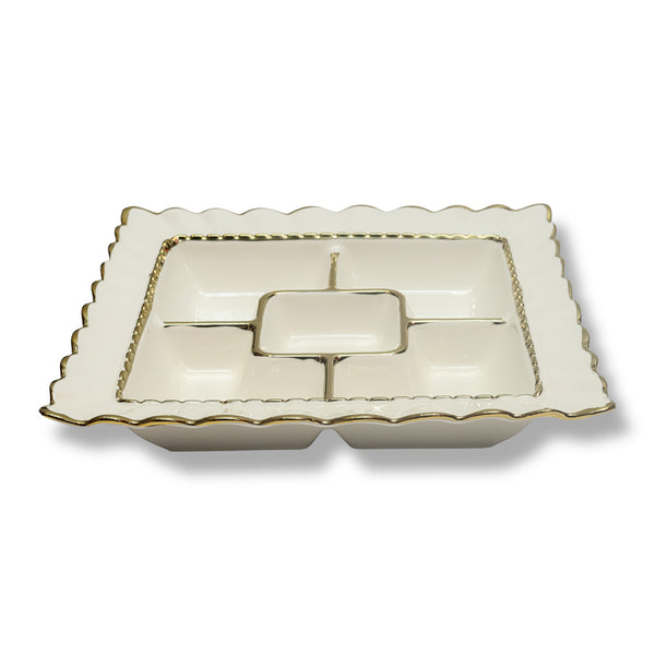 Golden Elegance Tray (Pack of 1)
