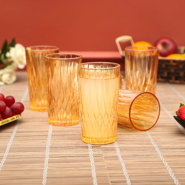 Golden Ripple Cut Tumblers