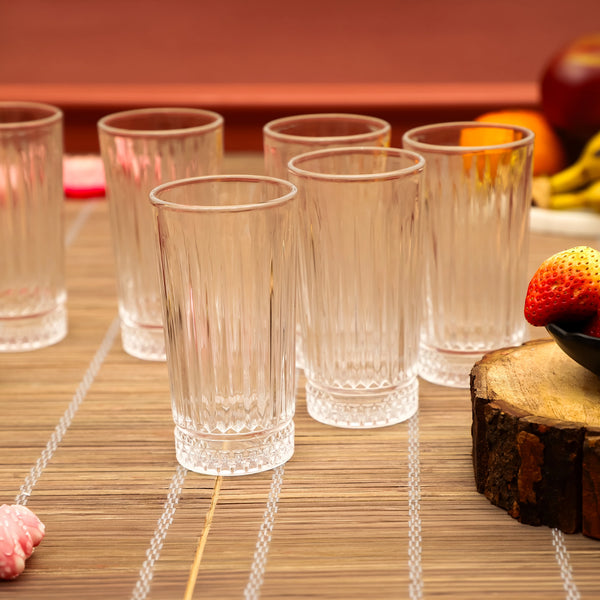 Pure Glow Tall Ribbed Tumblers