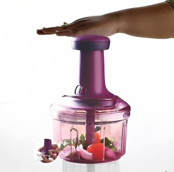 Manual Hand Press Push Vegetables Chopper 750ml