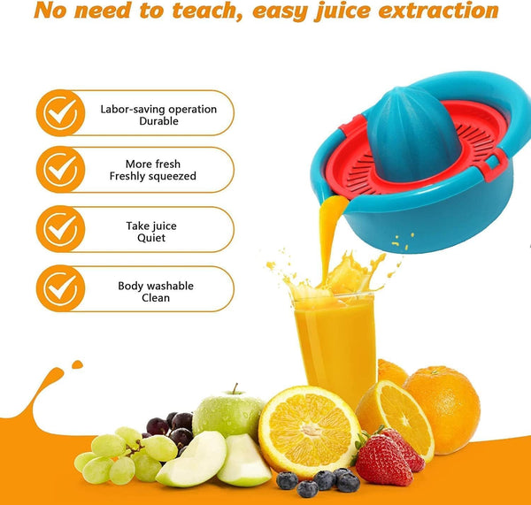 Manual Citrus Juicer Hand Press Blue