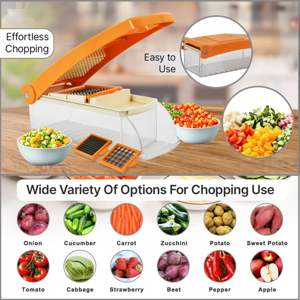 2 In 1 Plastic Vegetable And Fruit Chopper