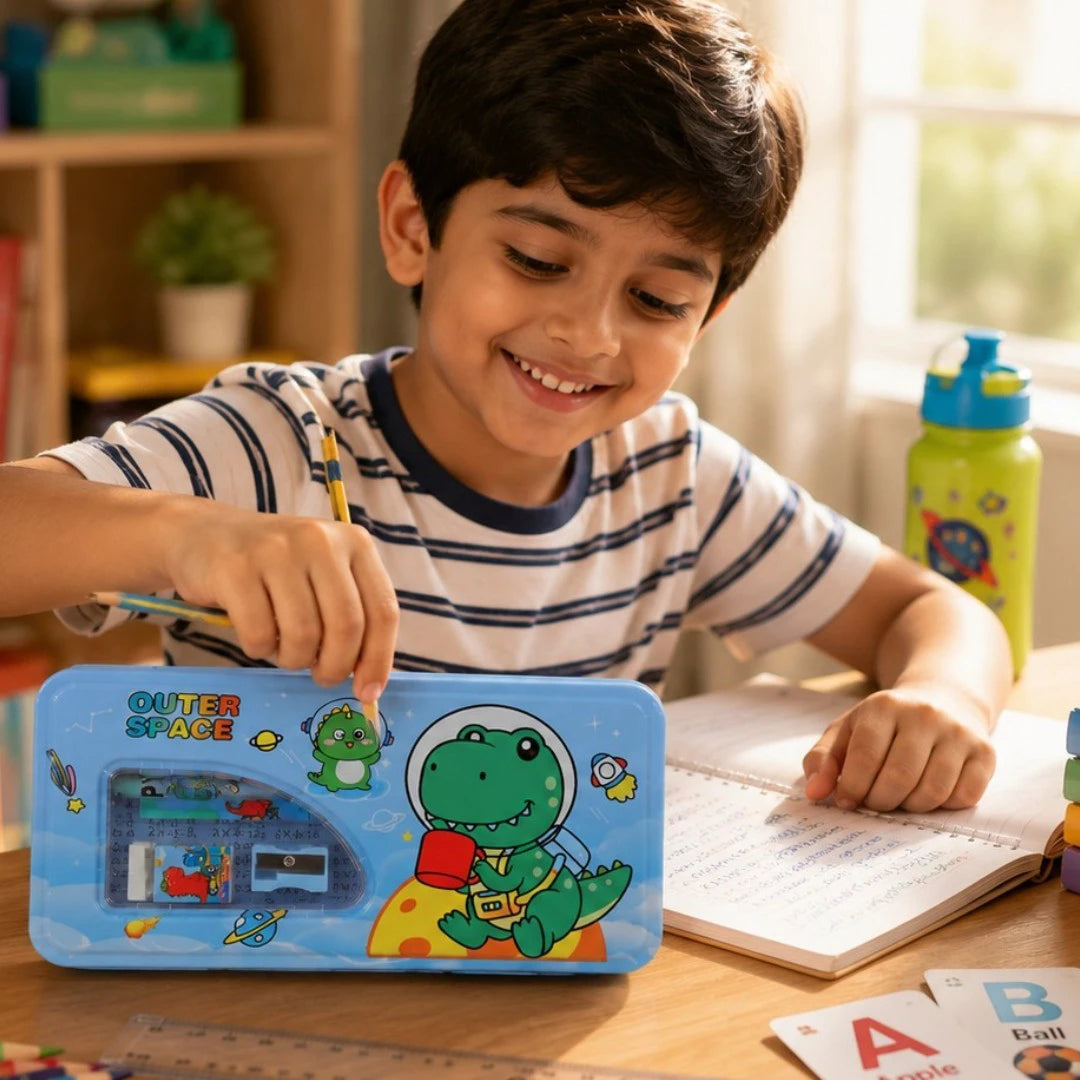 Dino Orbit Kids Pencil Box Set