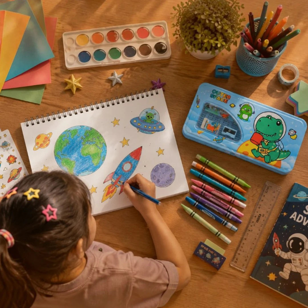 Dino Orbit Kids Pencil Box Set