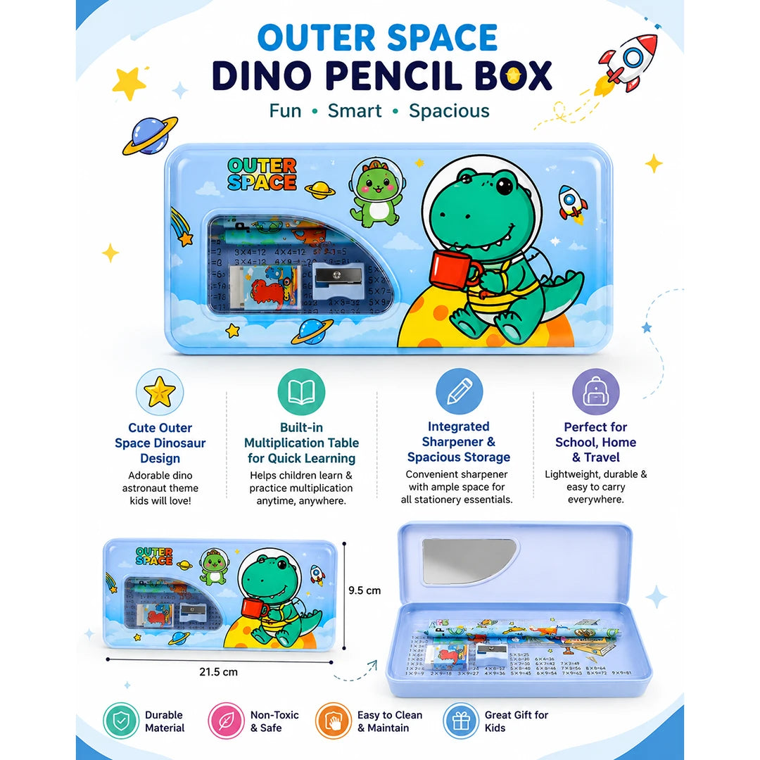 Dino Orbit Kids Pencil Box Set