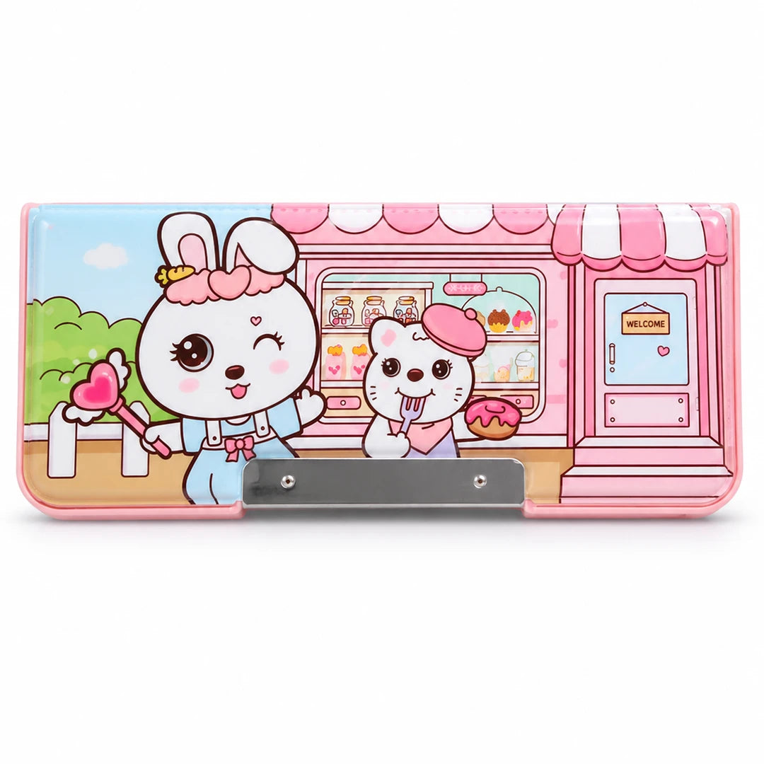 Bunny Bakery Multifunctional School Pencil Box