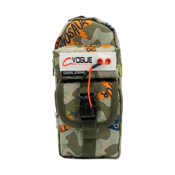 Dino Camo Multi-Pocket Pencil Pouch