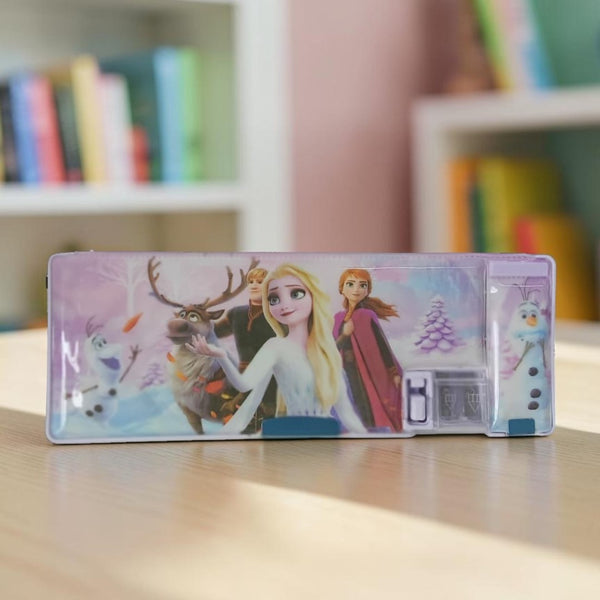 Frozen Princess Multipurpose Pencil Box with Built-In Sharpener
