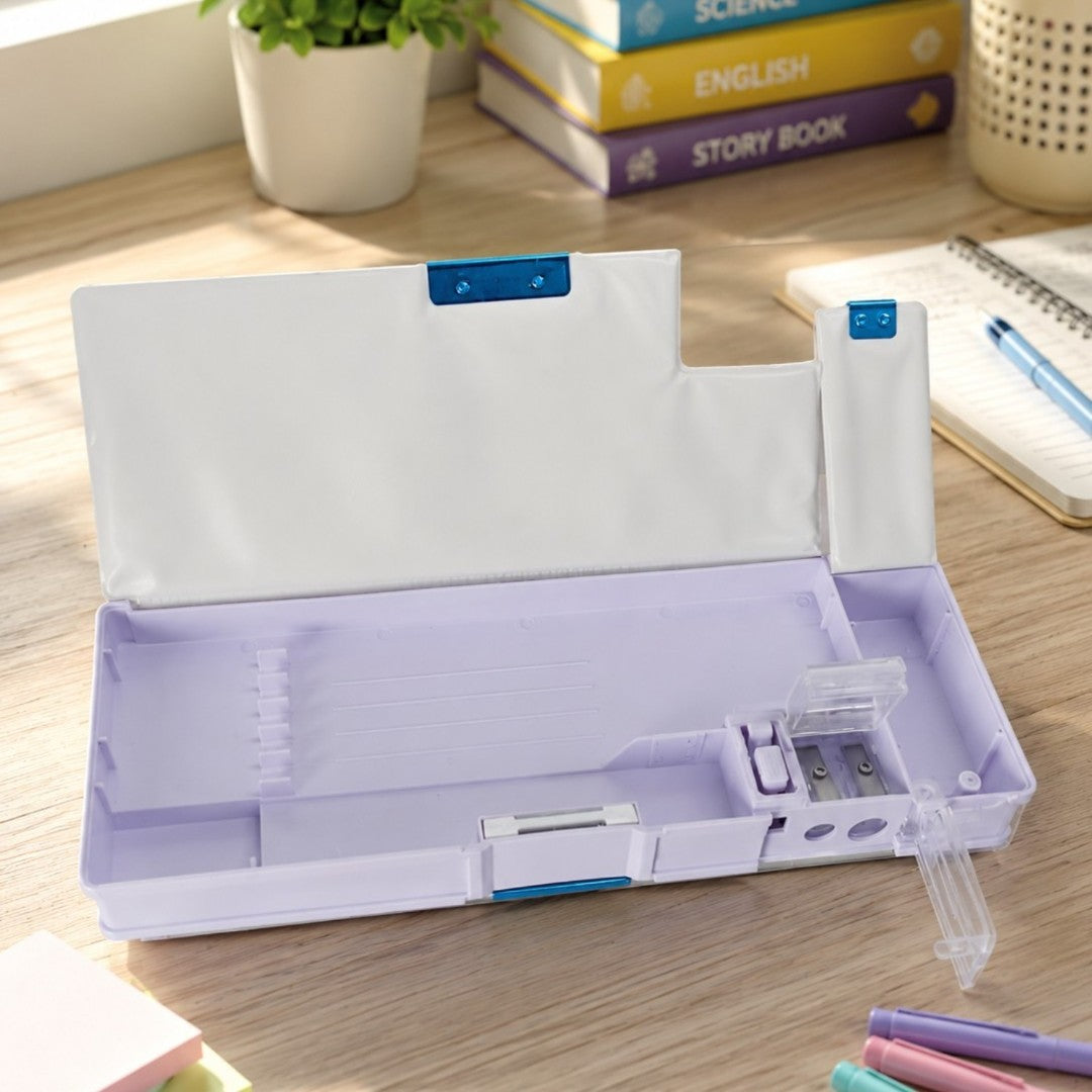 Frozen Princess Multipurpose Pencil Box with Built-In Sharpener