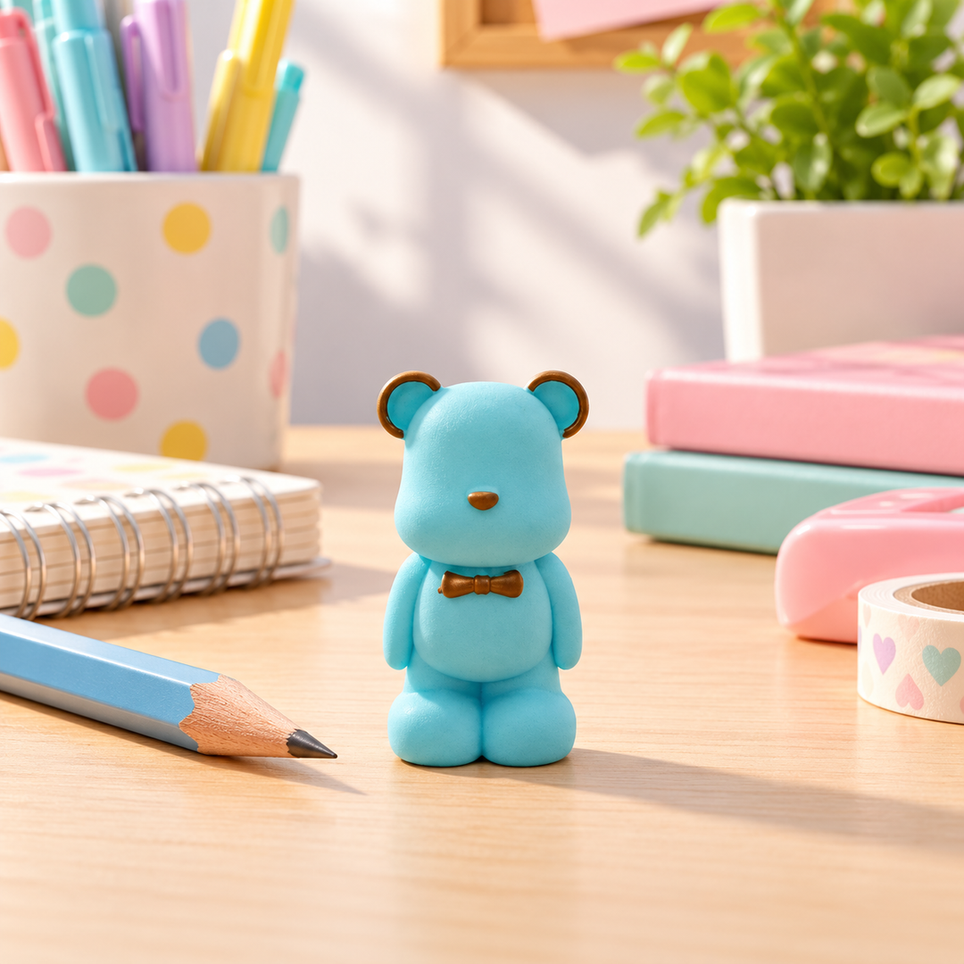 Cuddly Duo Teddy Bears Eraser