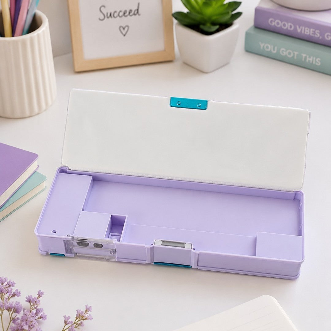 Frozen Princess Multipurpose Pencil Box with Built-In Sharpener