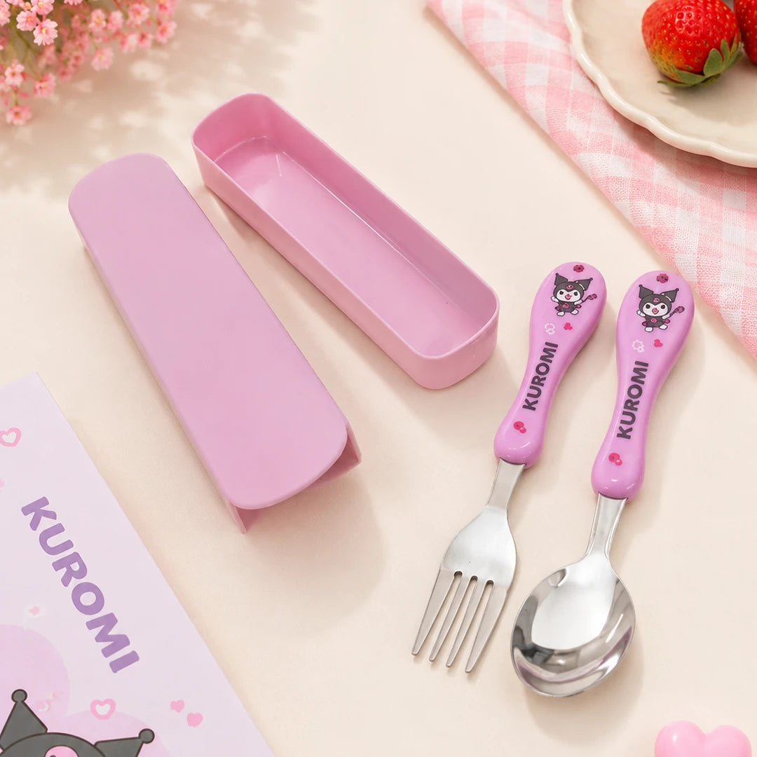 Kuromi Kids Travel Cutlery Set