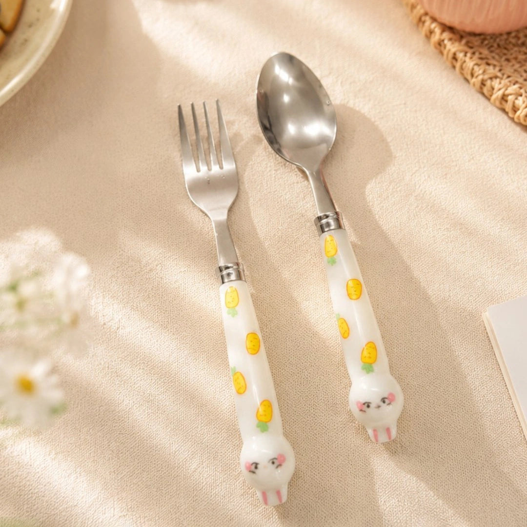Bunny Carrot Kids Cutlery Set
