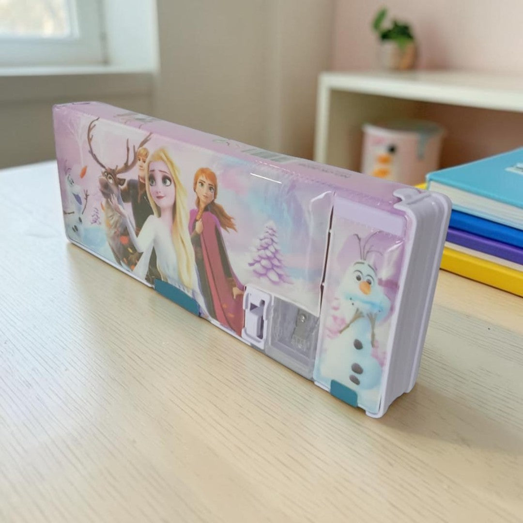 Frozen Princess Multipurpose Pencil Box with Built-In Sharpener