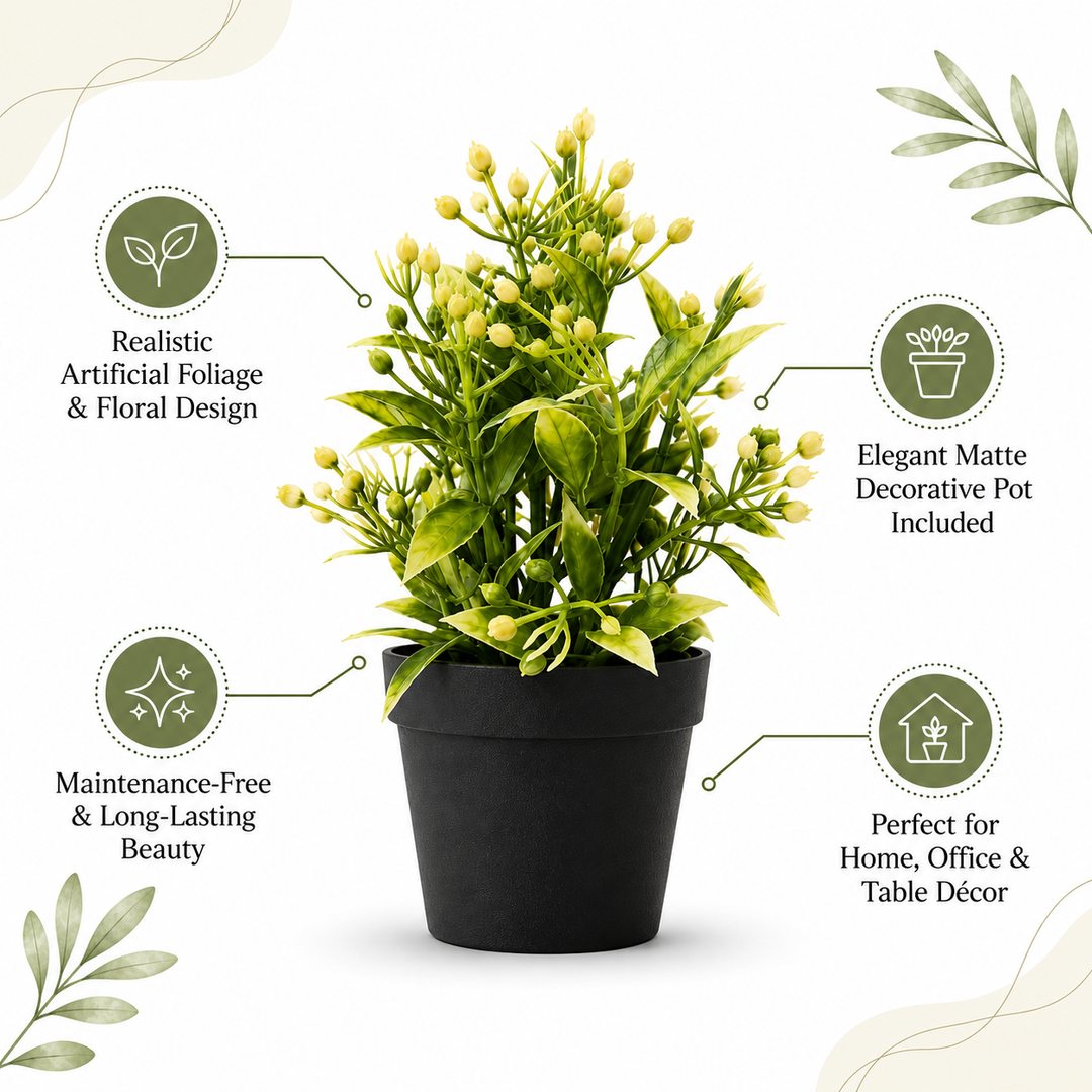 EverFresh Bloom Artificial Plant with Pot