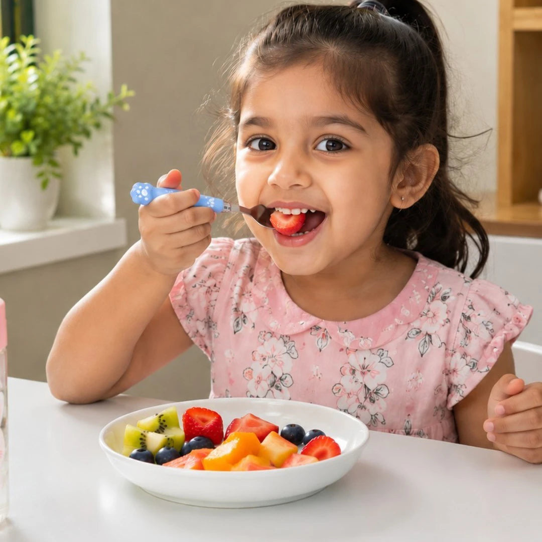 PawPrint Kids Spoon & Fork Set with Storage Case