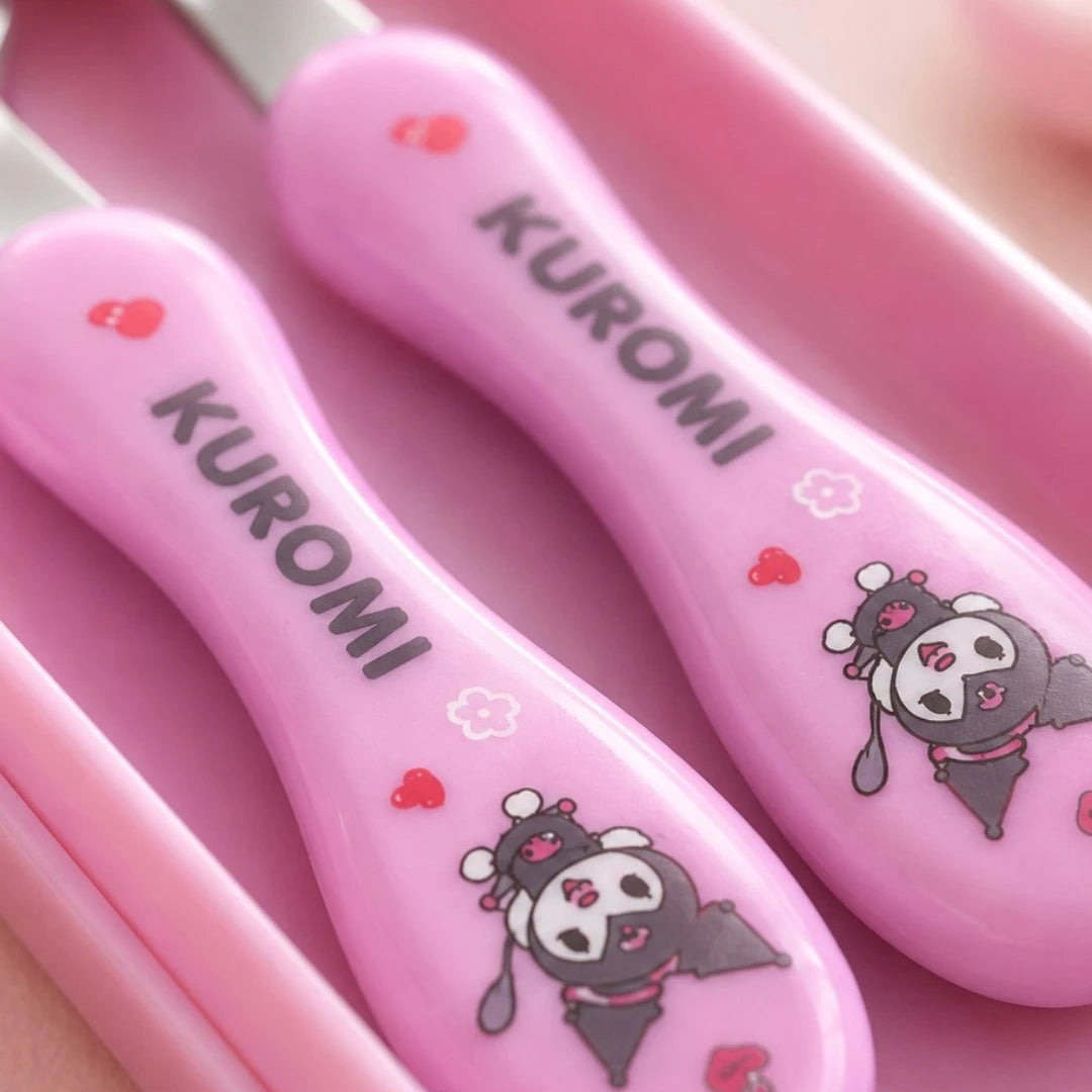 Kuromi Kids Travel Cutlery Set