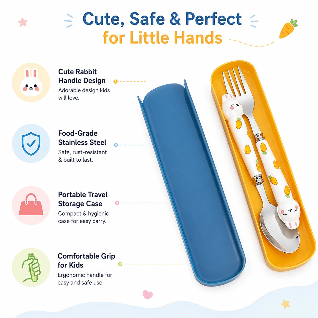 Bunny Carrot Kids Cutlery Set