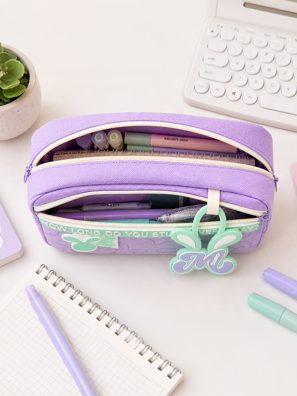 Bunny Charm Pencil Case