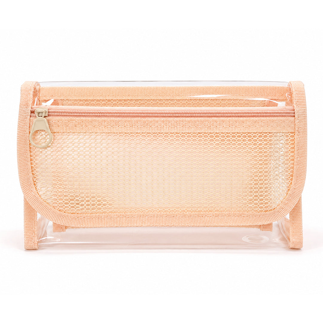 Peach Clear Organizer Pouch