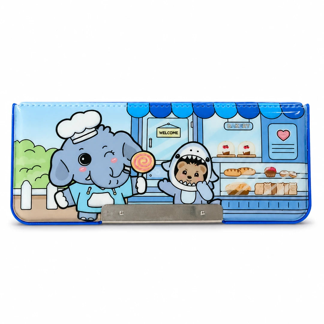 Cute Bakery Friends Kids Multipurpose Pencil Box