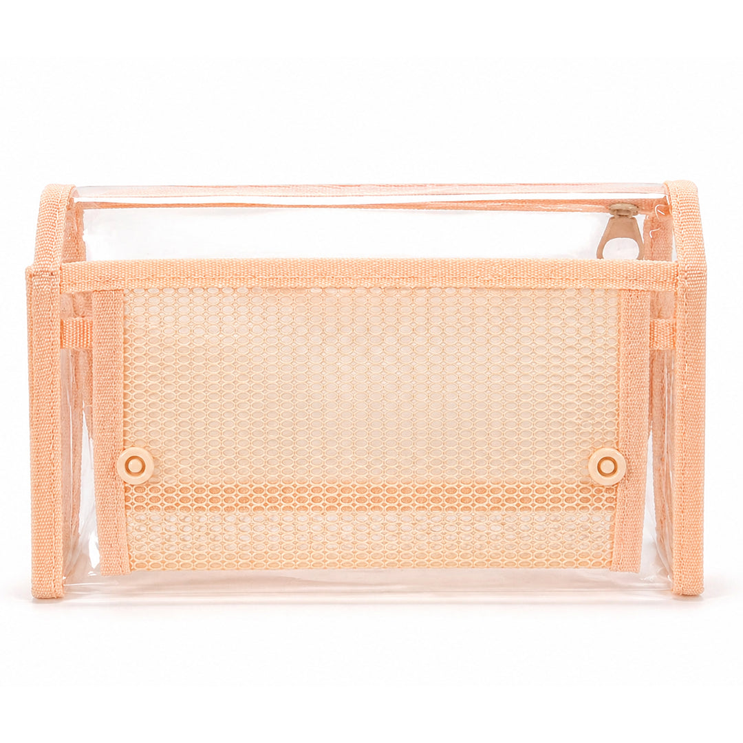 Peach Clear Organizer Pouch