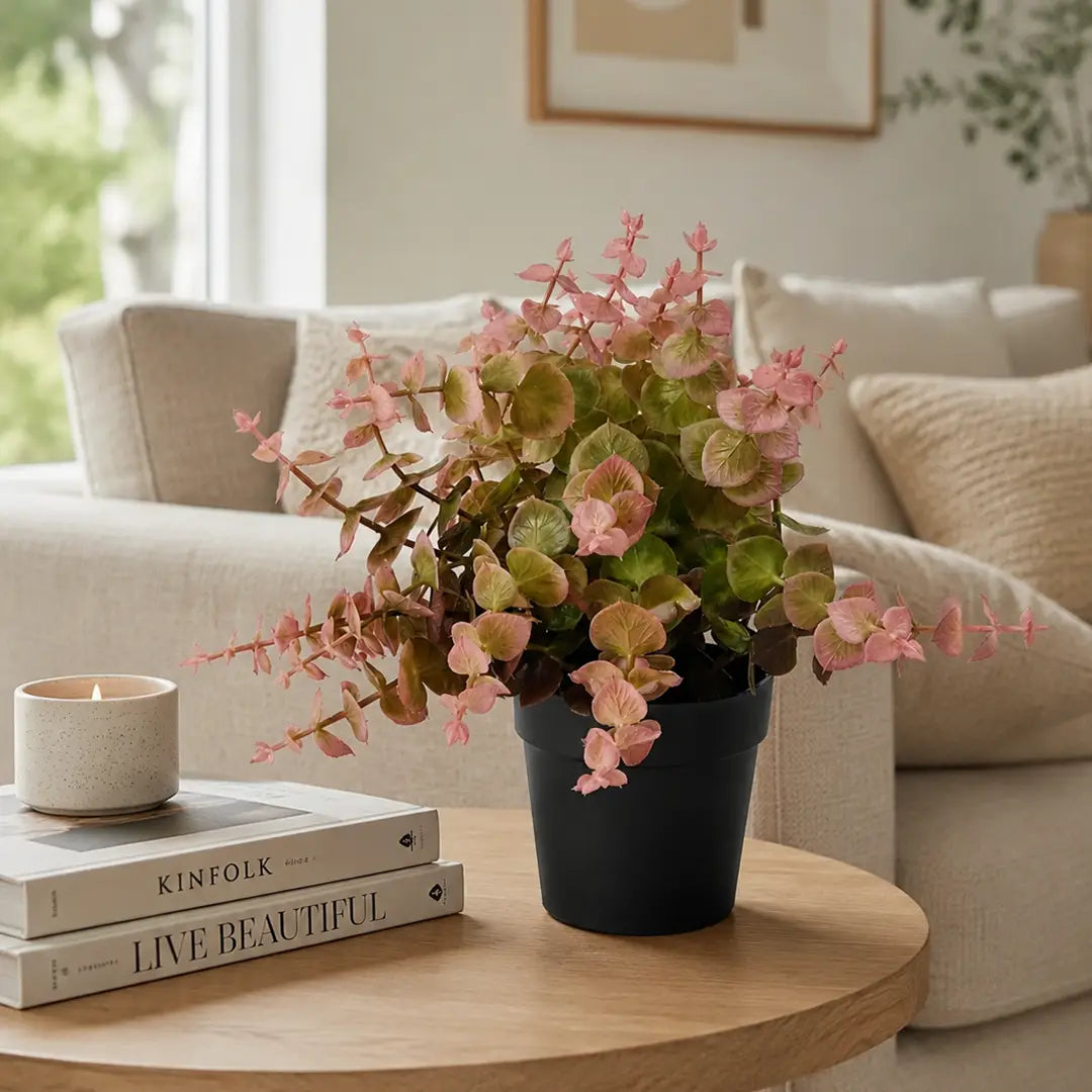 Blush Breeze Artificial Eucalyptus Plant with Pot