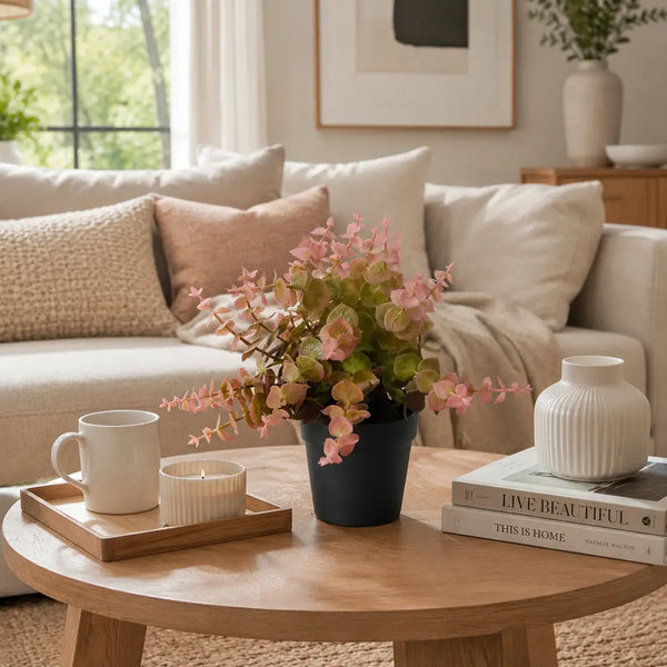 Blush Breeze Artificial Eucalyptus Plant with Pot