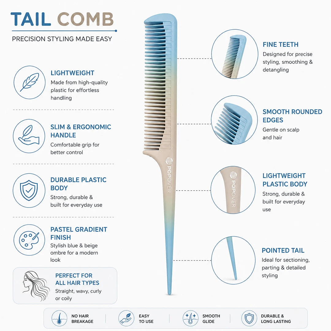 Aqua Sand Tail Comb