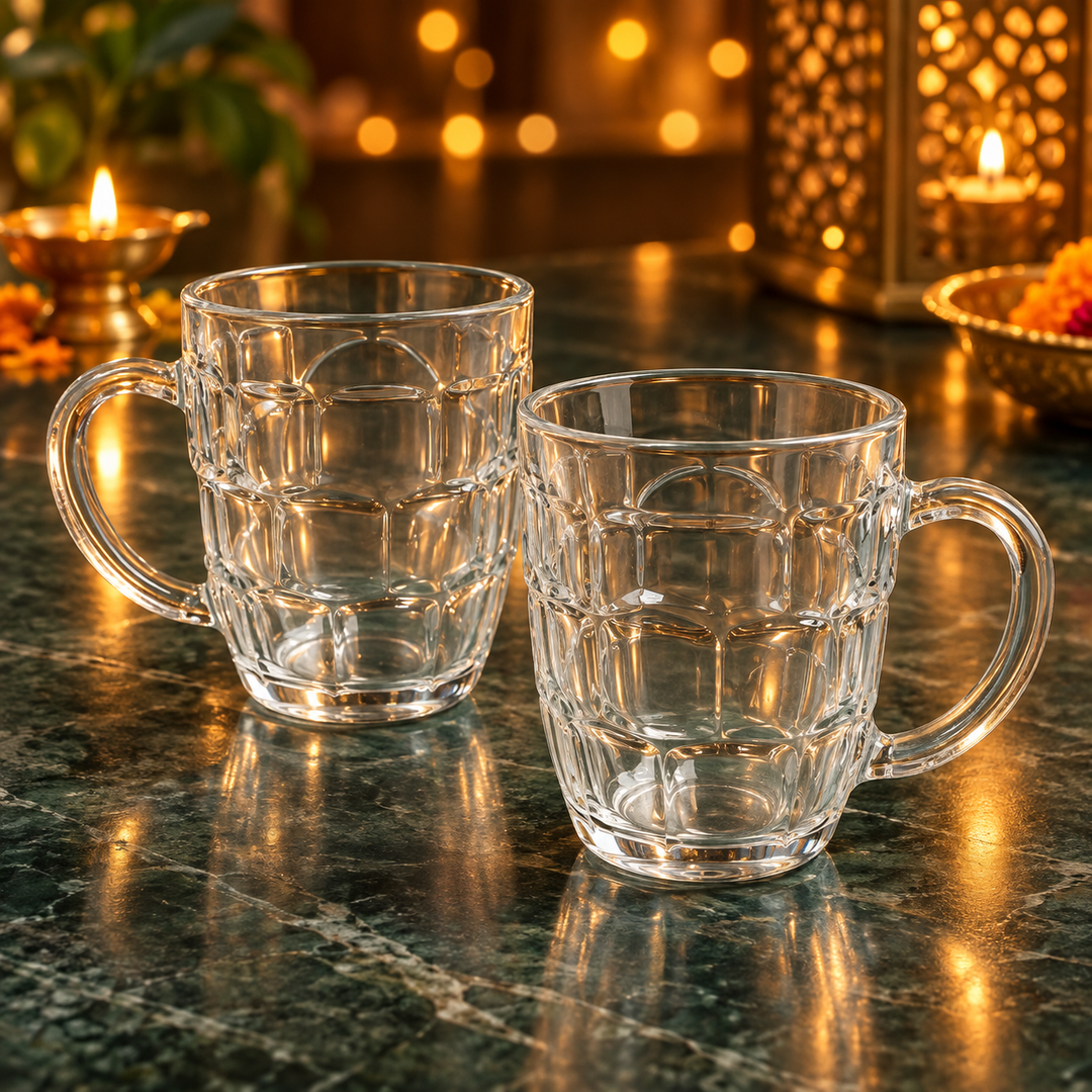 Classic Cube Glass Mugs