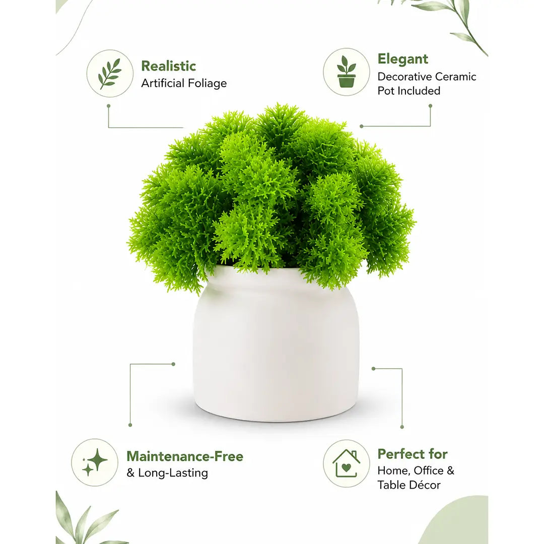 Green Haven Artificial Foliage Plant with Pot