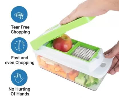 14 In 1 Plastic Vegetable And Fruit Chopper