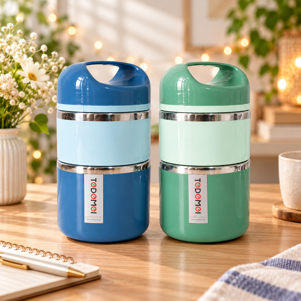 Blue and Mint Lunch Box Duo