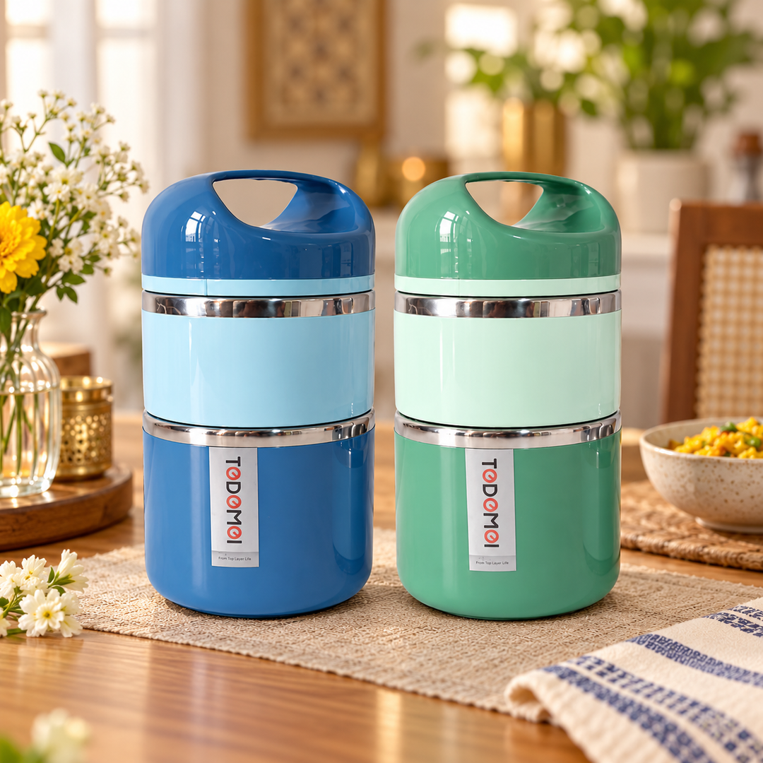Blue and Mint Lunch Box Duo
