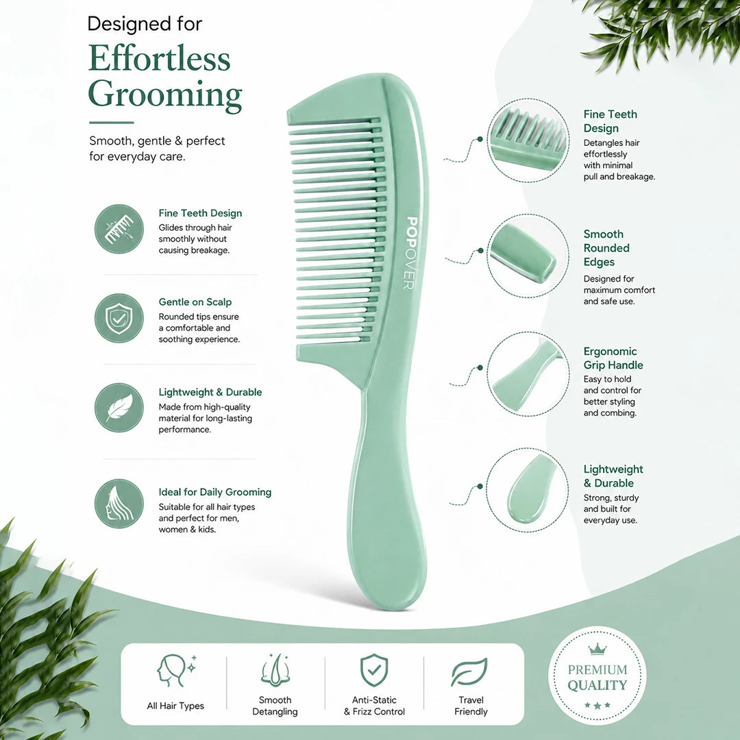 Mint Ease Handle Comb