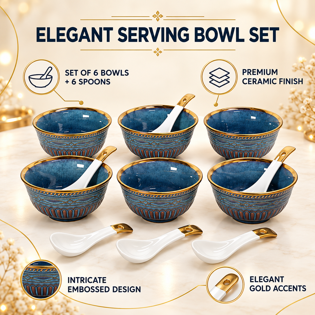 Midnight Gold Snack Set