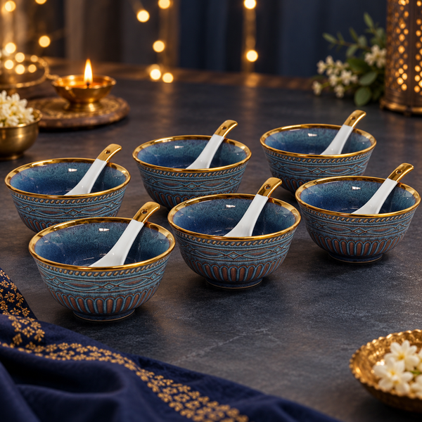 Midnight Gold Snack Set