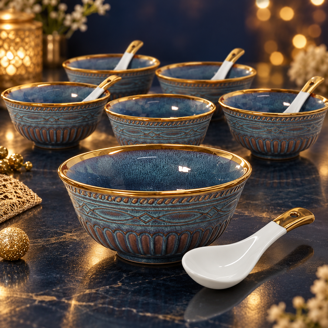 Midnight Gold Snack Set