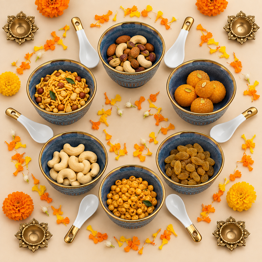 Midnight Gold Snack Set