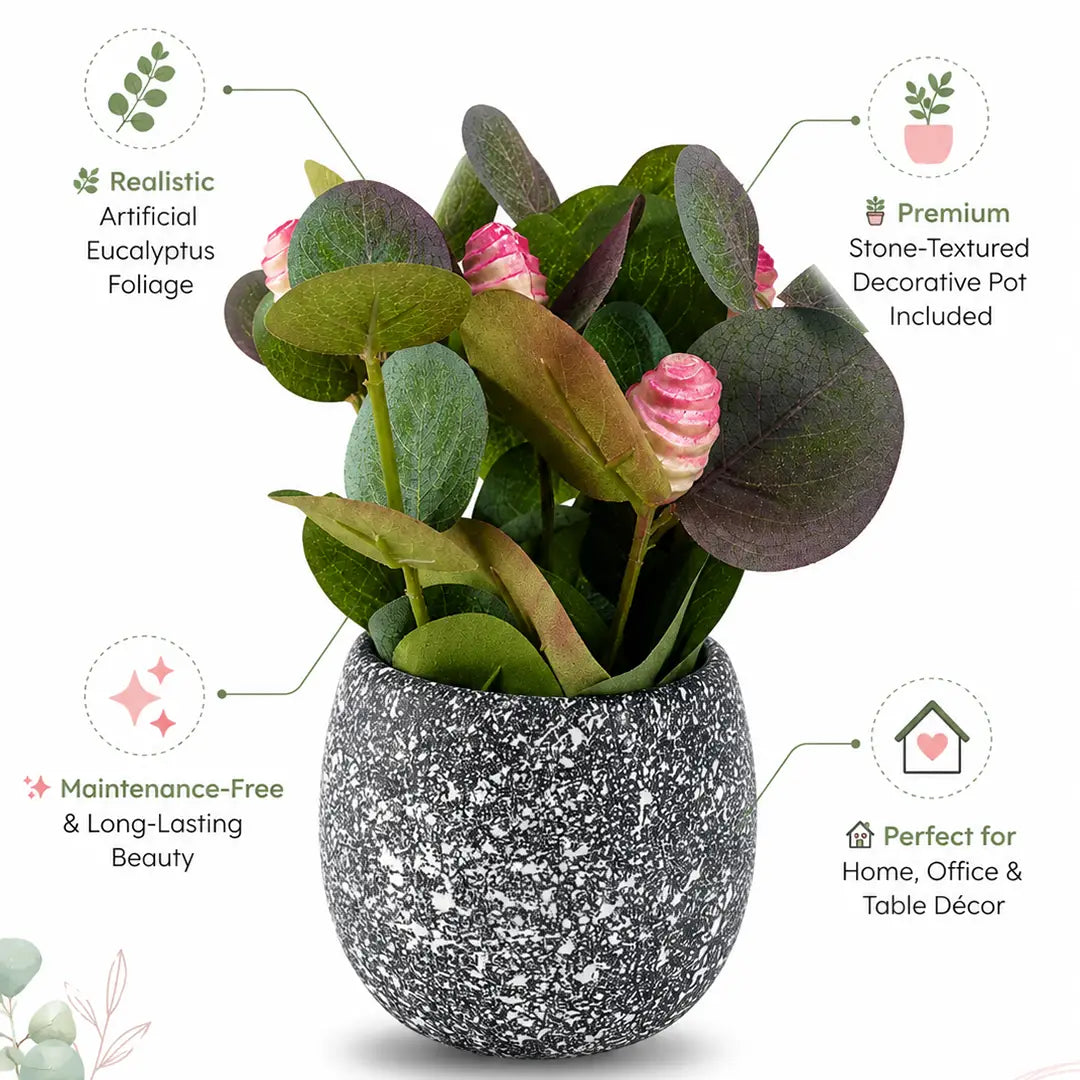 Eucalyptus Charm Artificial Plant with Pot